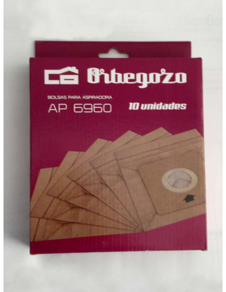 Bolsas Aspirador Orbegozo 16581  PACK 10 AP6960