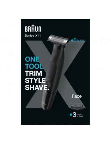 Barbero Braun XT3100  Afeita  recorta y perfila  H