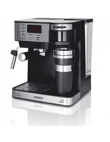 Cafetera espresso   goteo termo Haeger CM145008A 