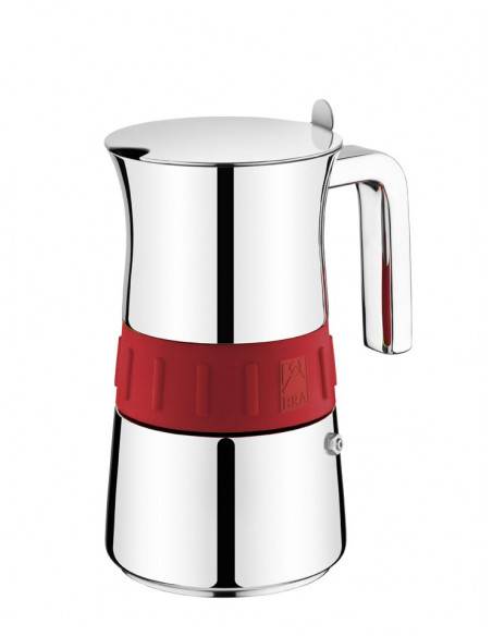 Cafetera Bra A170566  elegance red 4 tz