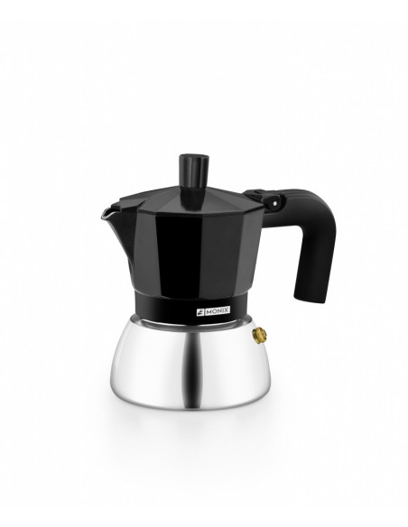 Cafetera induction Monix M863003  inox black 3 taz