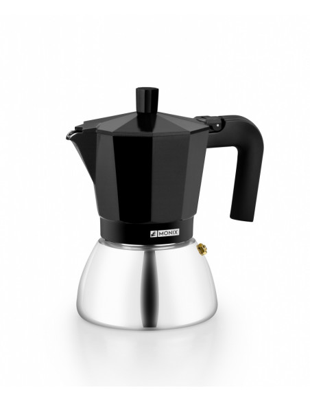 Cafetera induction Monix M863006  inox black 6 taz