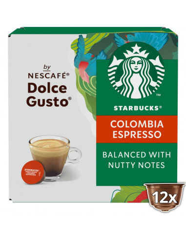 Capsula Starbucks DG Sbux Medium Colombia  12Cap