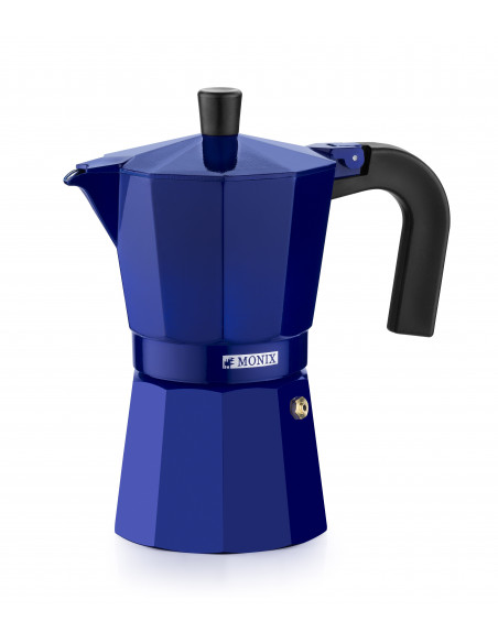 Cafetera Monix M301706  aluminio 6 tz cobalto