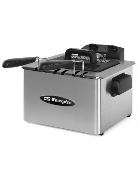 Freidora Orbegozo FDR55  4 5L  Inox  2000w