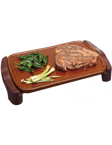 Plancha asar Jata GR559  terracota  46x28cm