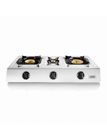 Cocina portatil Haeger 3N5H  triple safine a gas 3