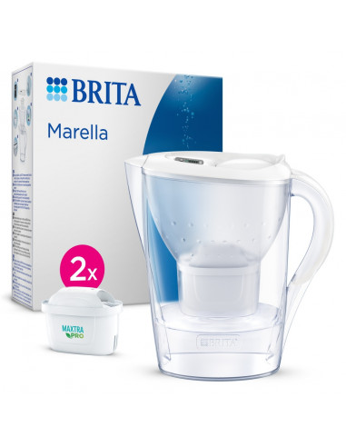 jarra filtrante Brita 1051130  marella blanca 2f m