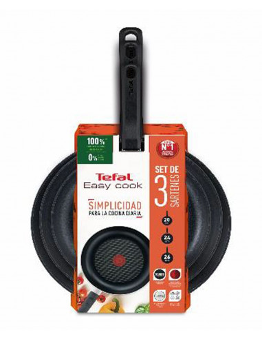 Set santen Tefal C422S3A  3  20 24 26cm easy cook