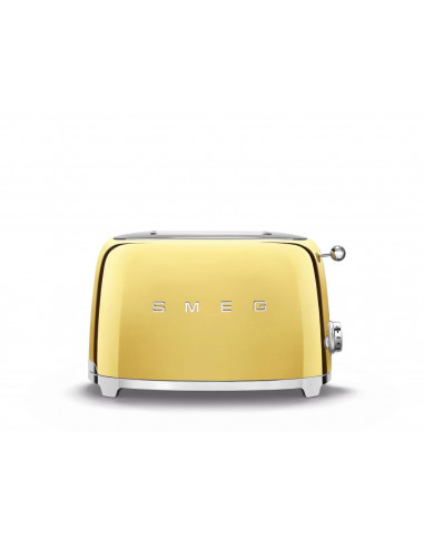 Tostador Smeg TSF01GOEU  50 style oro 2  rebanadas