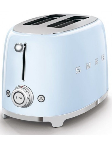 Tostador Smeg TSF01PBEU  50 style 2  rebanadas azul