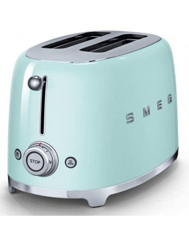 Tostador Smeg TSF01PGEU  50 style 2  rebanadas verd