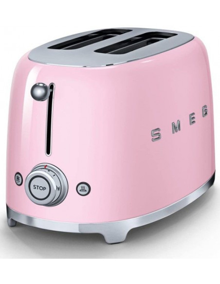 Tostador Smeg TSF01PKEU  50 style 2  rebanadas rosa