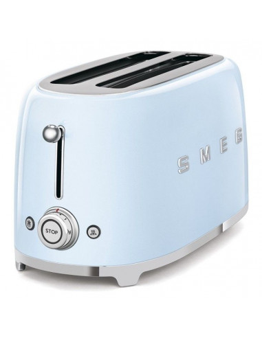 Tostador Smeg TSF02PBEU  50 style 4  rebanadas azul