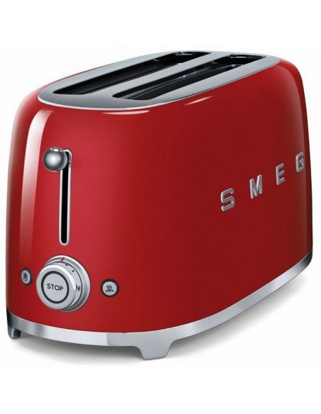 Tostador Smeg TSF02RDEU  50 style 4  rebanadas rojo