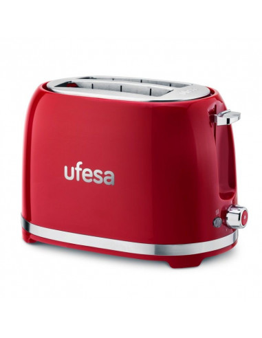 Tostador Ufesa CLASSICPINUPRED  850W  2 ranuras