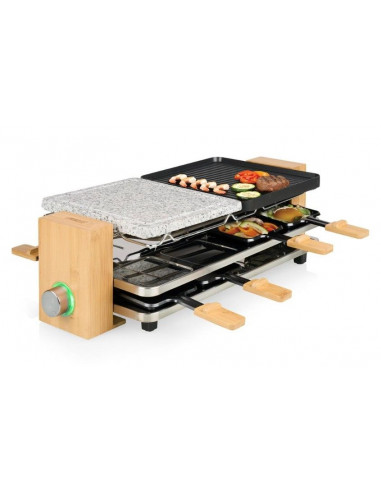 Raclette Princess 162955  bambu  8 personas