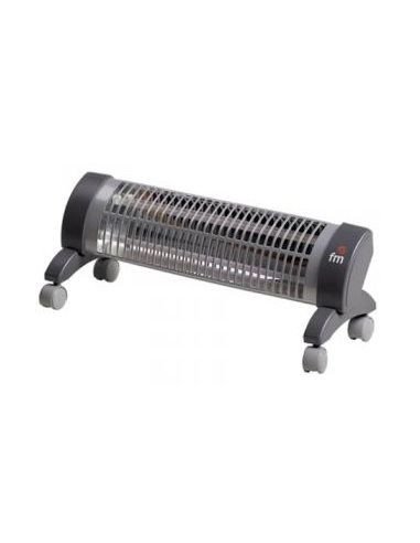 Estufa de Cuarzo FM 2302R  de pie 1200w con ruedas