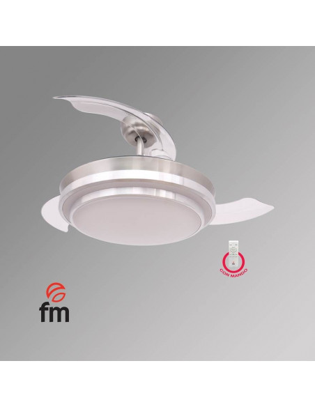 Ventilador techo FM VTSENZA  dc 107 cm    c luz c m