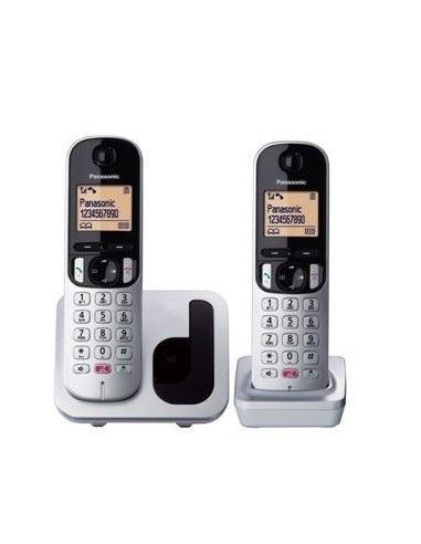 Tel  fono fijo Panasonic KXTGC252SPS  dect duo LCD