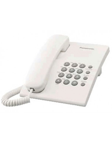 Tel  fono fijo Panasonic KXTS500EXW  blanco