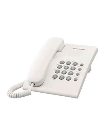 Tel  fono fijo Panasonic KXTS500EXW  blanco