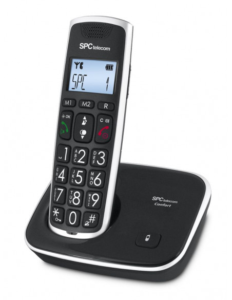 Telefono Inalambrico SPC 7608N  Negro  COMFORTS