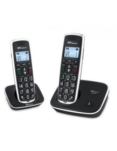 Telefono Inalambrico SPC 7609N  Negro duo manos li